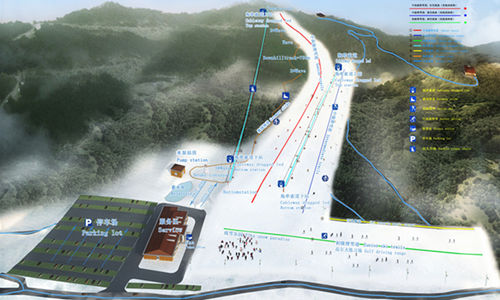 lvcheng tiantai mountain ski resort